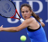 NEW YORK, NEW YORK - AUGUST 31: Daria Kasatkina returns a shot against Sofia Kenin of the United States during their Women's Singles Second Round match on Day Four of the 2023 US Open at the USTA Billie Jean King National Tennis Center at USTA Billie Jean King National Tennis Center on August 31, 2023 in the Flushing neighborhood of the Queens borough of New York City. (Photo by Sarah Stier/Getty Images)