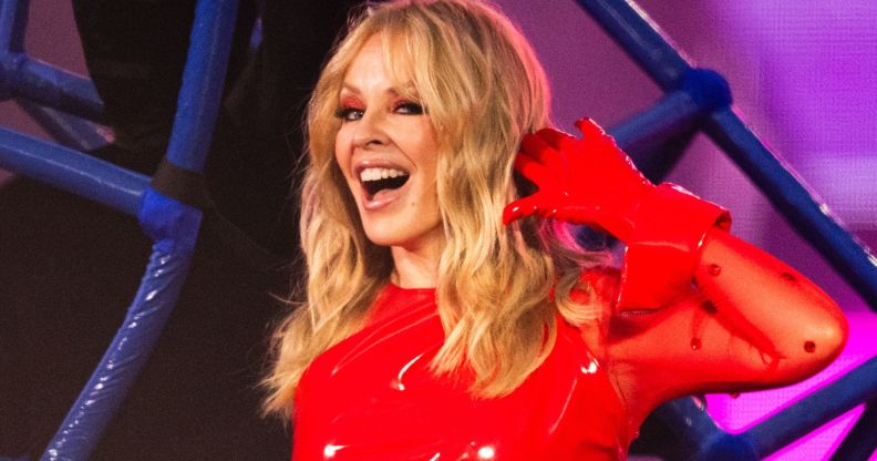 Kylie Minogue performs at BST Hyde Park