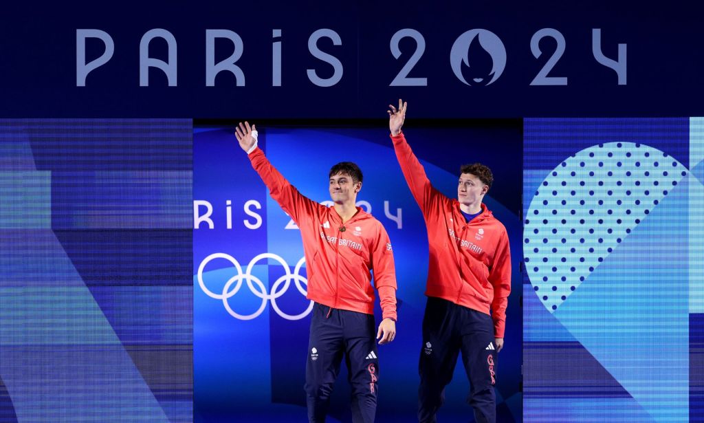 Tom Daley and Noah Williams at Paris 2024 Olympics.