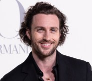 MADRID, SPAIN - MARCH 07: Aaron Taylor-Johnson attends the Madrid photocall for "ACQUA DI GIO" By Giorgio Armani at Matadero Madrid on March 07, 2024 in Madrid, Spain. (Photo by Aldara Zarraoa/Getty Images)