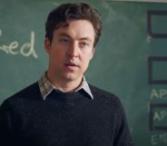 Brian Jordan Alvarez stars as teacher Evan Marquez in new queer comedy English Teacher