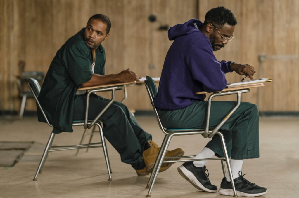 Clarence Maclin (left) and (Colman Domingo) in Sing Sing.