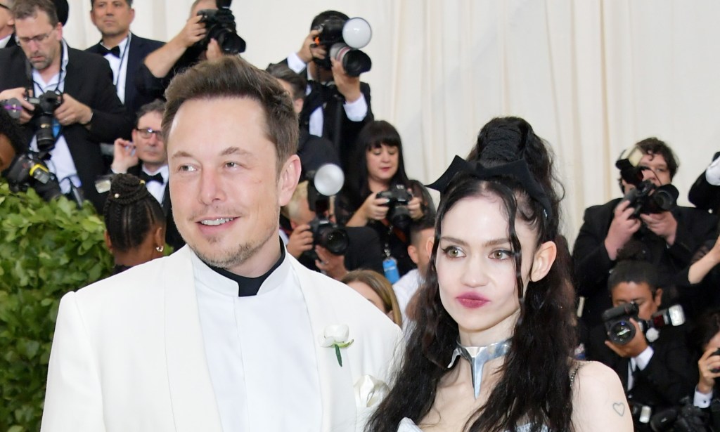 Elon Musk and Grimes attend the Heavenly Bodies: Fashion & The Catholic Imagination Costume Institute Gala at The Metropolitan Museum of Art