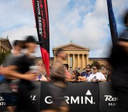 Runners participate in the 2019 Humana Rock n Roll Philadelphia Half Marathon on September 15, 2019 in Philadelphia, Pennsylvania.