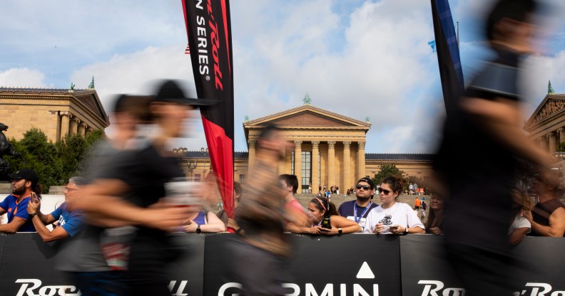 Runners participate in the 2019 Humana Rock n Roll Philadelphia Half Marathon on September 15, 2019 in Philadelphia, Pennsylvania.