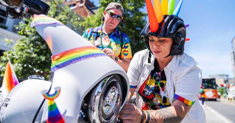 Harley Davidson boke at Pride