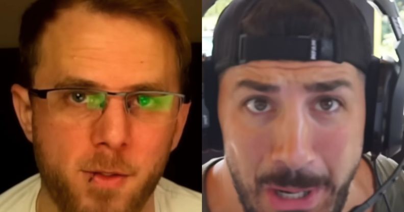 A split image of Hutch and Nickmercs