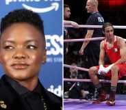 Side by side image of Nicola Adams and Imane Khelif