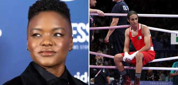 Side by side image of Nicola Adams and Imane Khelif