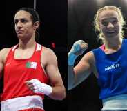 Amy Broadhurst of Ireland (R) has spoke out about defeating Imane Khelif in 2022 amid Olympic controversy.