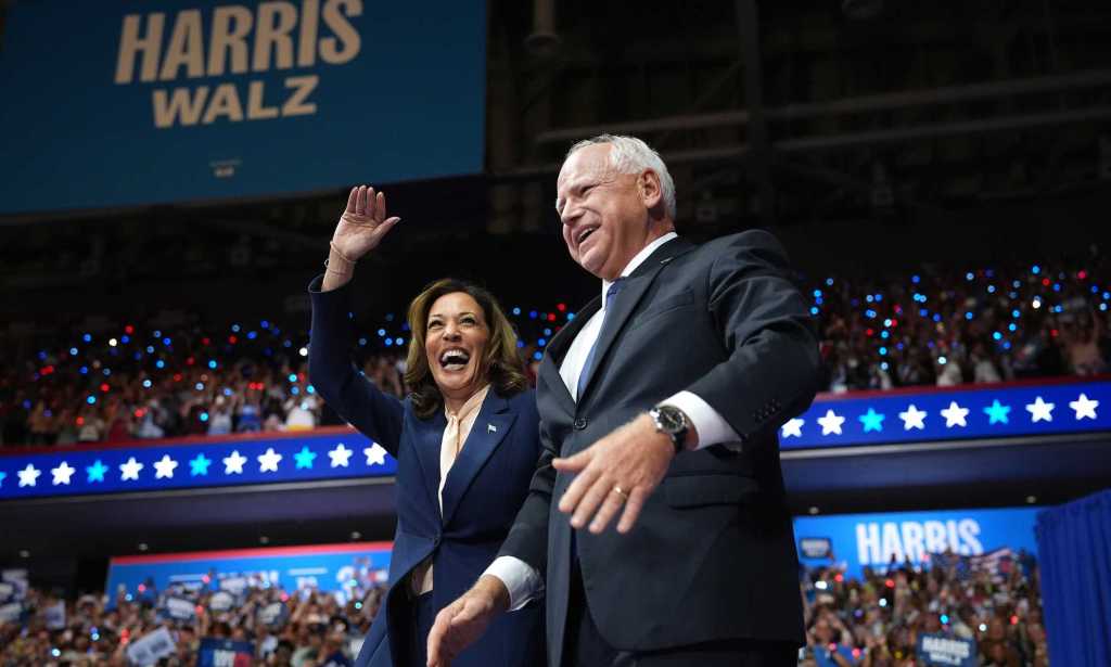 Kamala Harris and Tim Walz