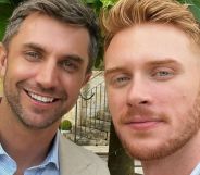 Former Emmerdale stars Kris Mochrie and Max Parker, pictured with a selfie.