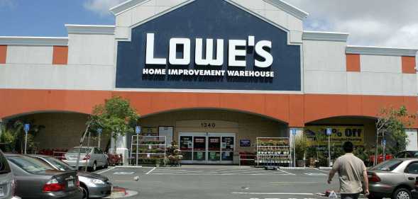 a Lowes store in the US