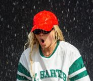 Reneé Rapp got soaked during her performance at Reading Festival.