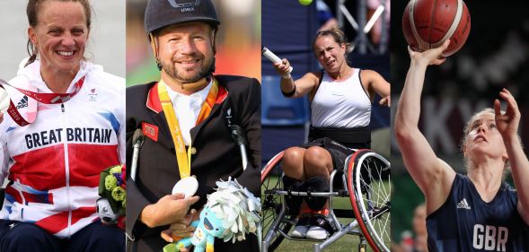 Athletes from Team GB for the Paralympic Games 2024: Left to right - Emma Wiggs, Sir Lee Pearson, Lucy Shuker and Robyn Love