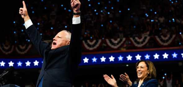 Tim Walz and Kamala Harris