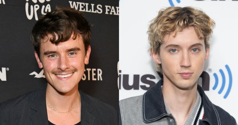 Side by side images of Connor Franta and Troye Sivan.