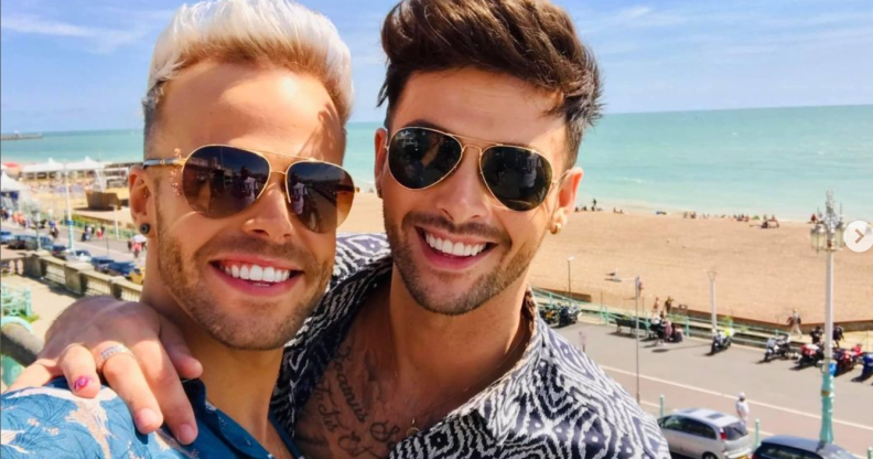 Olly Marmon (left) and Union J singer Jaymi Hensley (right) met when they were teenagers.