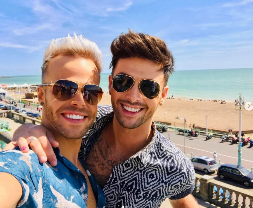 Olly Marmon (left) and Union J singer Jaymi Hensley (right) met when they were teenagers.