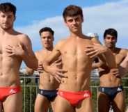 Tom Daley, Jack Laugher, Noah Williams, Kyle Kothari, Anthony Harding and Jordan Houlden.