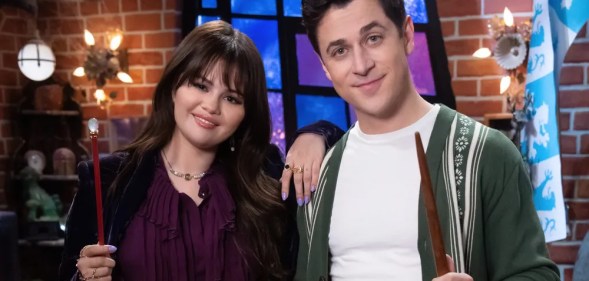 Selena Gomez and David Henrie in Wizards Beyond Waverly Place. (Disney Channel)