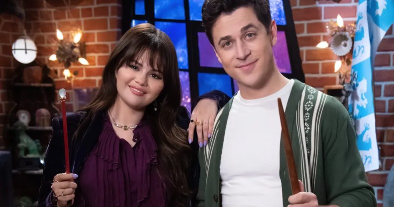 Selena Gomez and David Henrie in Wizards Beyond Waverly Place. (Disney Channel)