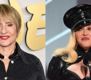 Patti LuPone (left) and Madonna (right) in different photos.