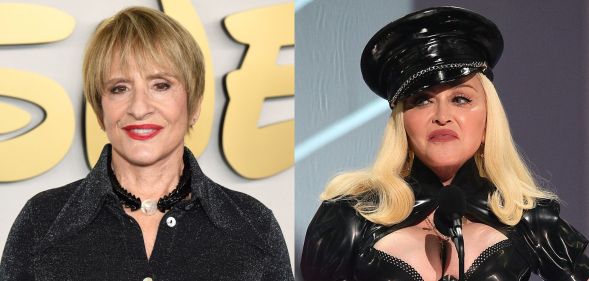 Patti LuPone (left) and Madonna (right) in different photos.