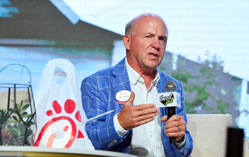 Chairman of fast-food chain Chick-fil-A Dan Cathy.