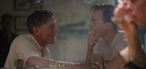 Daniel Craig and Drew Starkey in Queer. (Yannis Drakoulidis/A24)