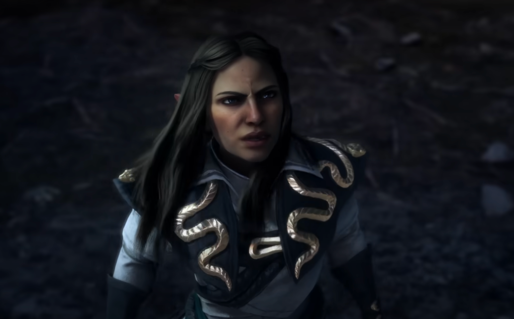 Screenshot of a character from Dragon Age: The Veilguard