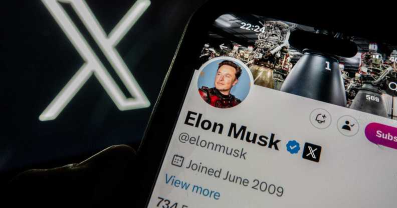 Elon Musk's X account