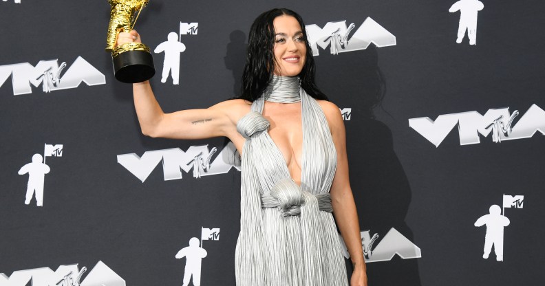 Katy Perry thanks the LGBTQ+ community in VMAs speech