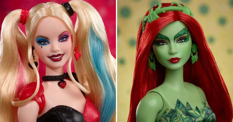 Barbie dolls of Harley Quinn and Poison Ivy (Mattel Creations)