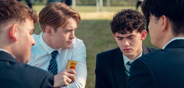 Kit Connor and Joe Locke as Nick Nelson and Charlie Spring in Heartstopper season three