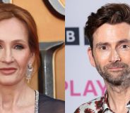 JK Rowling (left) and David Tennant (right) at separate red carpet events