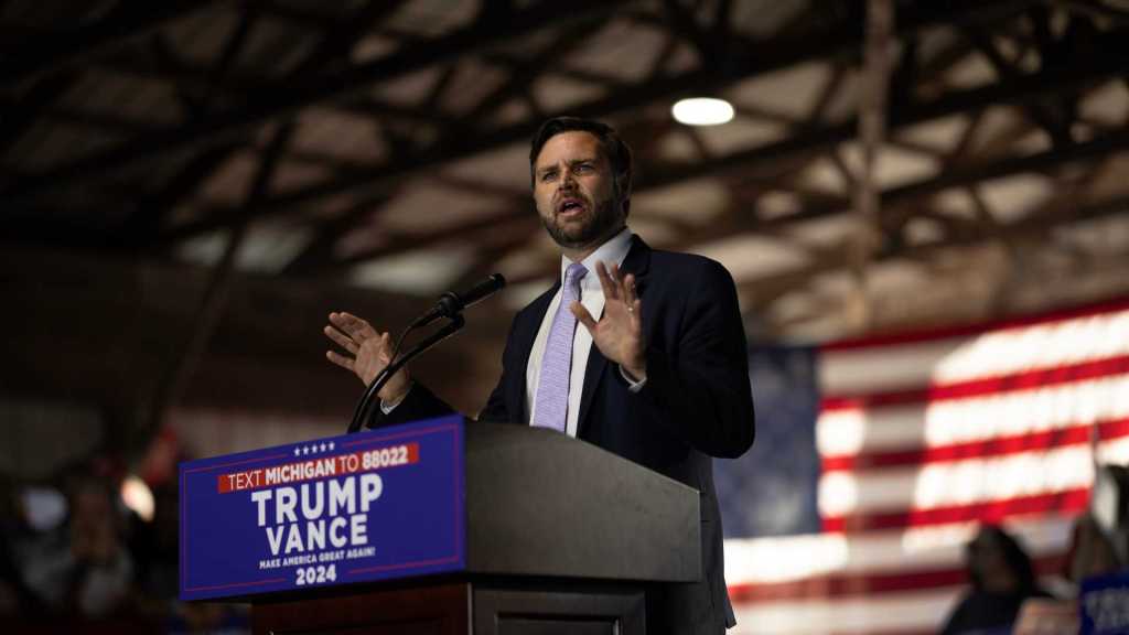 JD Vance at a rally