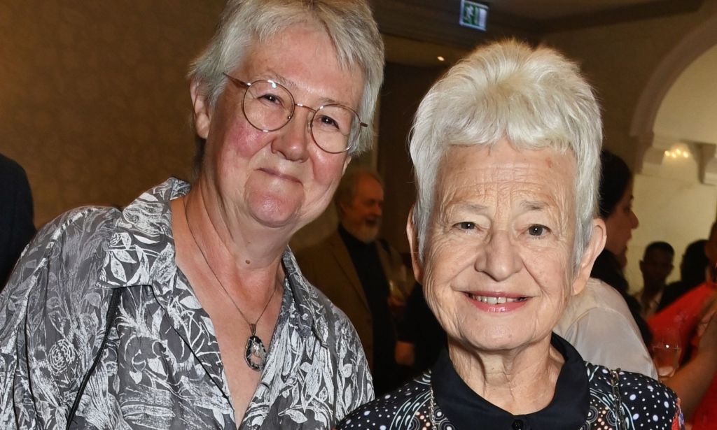 Jacqueline Wilson and her partner Trish Beswick.