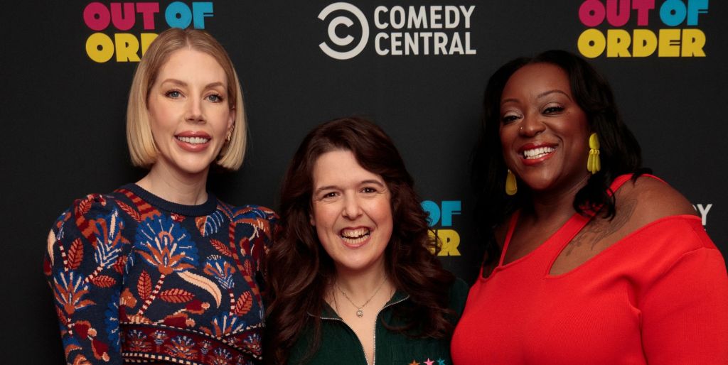 Katherine Ryan, Rosie Jones and Judi Love at the premiere of Out of Order back in February.