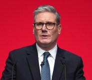 LIVERPOOL, ENGLAND - SEPTEMBER 24: Britain's Prime Minister Sir Keir Starmer delivers his keynote speech during the Labour Party Conference 2024 at ACC Liverpool on September 24, 2024 in Liverpool, England. This is Labour's first conference since they were returned as the governing party of The UK and Northern Ireland by voters in the July election, ending 14 years of Conservative rule. They won with a landslide majority of 172 seats, and 412 in total. (Photo by Christopher Furlong/Getty Images)