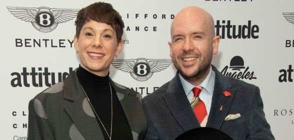 Like Minded Friends co-hosts Suzi Ruffell and Tom Allen.