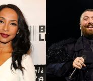 Two separate photos of singers Sade (left) and Sam Smith (right)