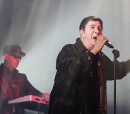 David Ball and Marc Almond of Soft Cell performs live on stage