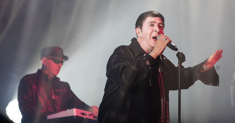 David Ball and Marc Almond of Soft Cell performs live on stage