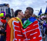 A gay couple in Taiwan