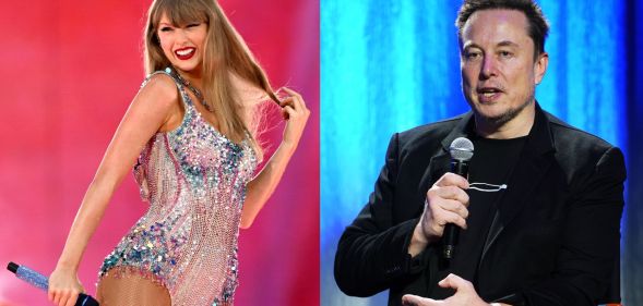 Composite image of Taylor Swift and Tesla CEO Elon Musk