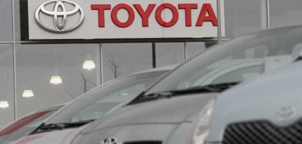 Toyota dealership and cars