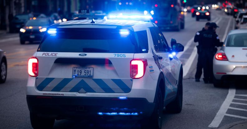 Stock image of a Chicago police car