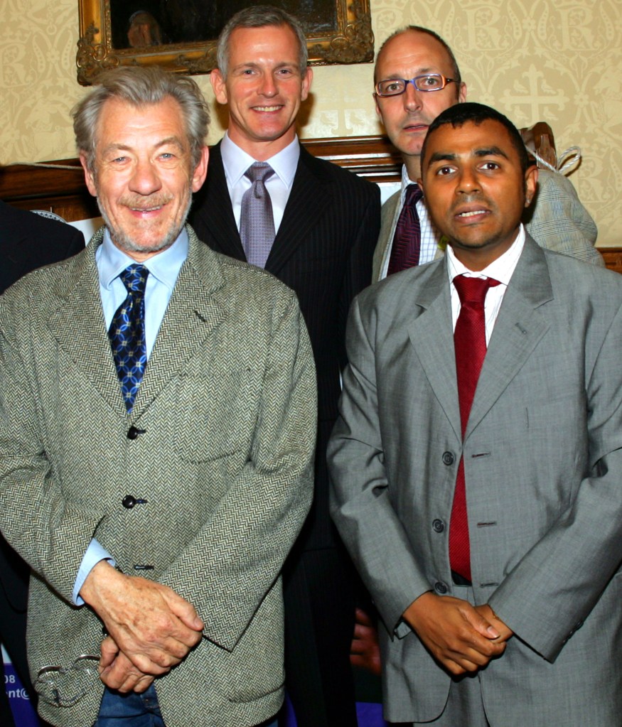 Brian Paddick DAC Metropolitan Police, Simon Fanshawe Journalst, Sir Ian McKellen and Lord Waheed All