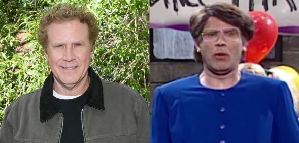 Will Ferrell in 2024 (left) and Will Ferrell as attorney general Janet Reno.